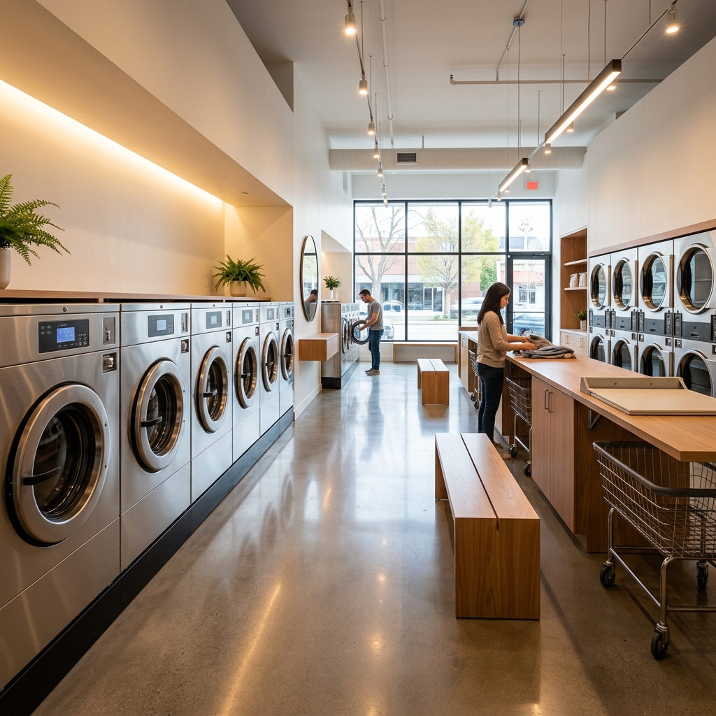 Ultra-Fast Self-Service Launderette Facility